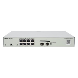 RUIJIE RG-NBS3100-8GT2SFP-P-V2 Switch Administrable PoE Capa 2 con 8 puertos Gigabit PoE 802.3af/at + 2 SFP para fibra 1Gb gestion gratuita desde la nube 125w