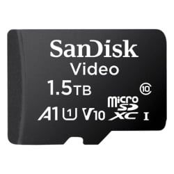SANDISK SDSDQA5S51T50BP Memoria microSD SanDisk 1.5TB (1500 GB) / Alta Resistencia / Videovigilancia / Clase 10