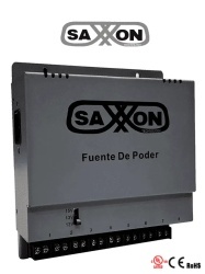 SAXXON SXN2280005 SAXXON ENERGIA PSU1208A - Fuente de poder Regulable Metalica/ Conexion de Hasta 8 Canales/ Voltaje de Ajuste 12V 13V o 15V cc/Salida de Hasta 8 Amp en los 8 Canales Maximo 1 Amp por