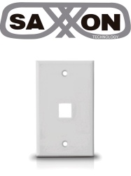 SAXXON TCE339079 SAXXON A1751A - Placa de pared / Vertical / 1 Puerto tipo keystone / Color blanco