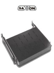 SAXXON TCE4400061 SAXXON 70033501- Charola para gabinete/ Deslizable para teclado/ Color negro/ Medidas 44.0 cm de ancho x 35.0 cm de profundidad 1UR