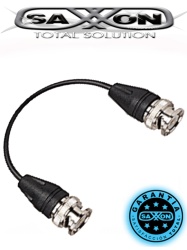 SAXXON TVC047025 TVC PSUWB02- Conector BNC macho a macho de 4 pulgadas / Ideal para conexiones en rack