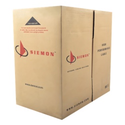 SIEMON 9C6L4-E2-04-RXA Bobina de Cable UTP Reelex de 4 Pares Desempeno Cat6 LS0H (Bajo Humo Cero Halogenos) Color Gris 24 AWG 305 Metros (1000 Pies)