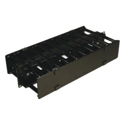 SIEMON HCM-4-2U-D Organizador de Cable Horizontal RouteIT Doble Para Rack de 19in 4in de profundidad 2UR