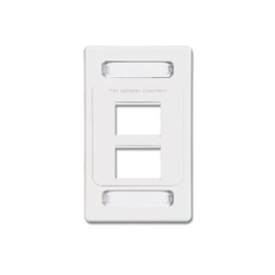 SIEMON MX-F-PS-04-02 Placa de Pared Modular MAX de 4 Salidas Color Blanco