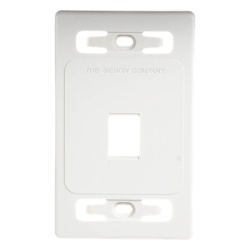 SIEMON MX-FP-S-01-02B Placa de Pared Modular MAX de 1 Salida Color Blanco Version Bulk (Sin Empaque Individual) - Img 4
