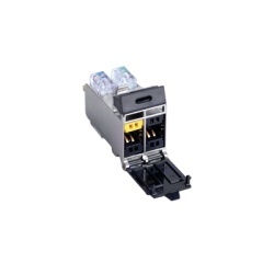 SIEMON T7F-01-1 Jack Tera Categoria 7A con Puerta Protectora para Aplicaciones de Servicios Compartidos Color Negro