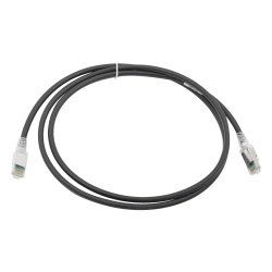 SIEMON ZM6A-S05-01B Patch Cord Z-MAX Cat6A S/FTP CM/LS0H 1.52 Metros (5 Pies) Color Negro Version Bulk (Sin Empaque Individual)