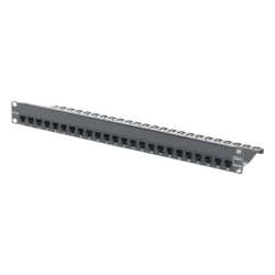 SIEMON ZS-PNL-24E Patch Panel Z-Max Blindado de 24 Puertos Modular (Vacio) Plano 1UR