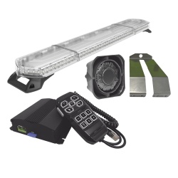 SIGNALPRO KITMETEORO Kit de Sirena Bocina y Torreta de 48" Con 96 LED Ambar Ideal Para Equipar Unidades De Seguridad Privada MinerIa e Industria