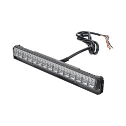 SIGNALPRO SP88RRAW Luz Auxiliar de 45 LED Top Rojo Tricolor Rojo/Ambar/Blanco 11.42" Lente Transparente SAE