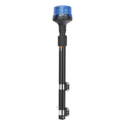 SIGNALPRO SPT16B Luz Telescopica para Motocicletas de 8 LED Azul Lente Azul SAE
