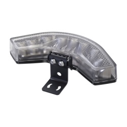 SIGNALPRO SPV9A Luz Auxiliar Esquinera de 9 LED Ambar Lente Transparente SAE