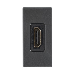 SIMON SM-HDMI-N Módulo HDMI / Conector Hembra-Hembra / Full HD y 4K / Acabado Negro / Sistema Modular K45