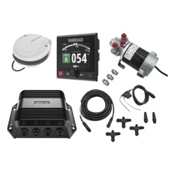 SIMRAD 000-13291-002 Piloto Automatico Simrad para Embarcaciones Fueraborda y Dentrofueraborda / Paquete Completo / Controlador AP44 con Pantalla a Color 4.1 Pulgadas / Bomba Hidraulica RPU-80 / Bruju