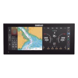 SIMRAD 000-16215-001 Pantalla Ultrawide NSX ULTRAWIDE de 12 pulgadas / Pantalla SolarMAX? IPS HD / Integracion con Mercury® y CZone® / Sonar Active Imaging? / Compatibilidad con C-MAP® X-Gen Charts