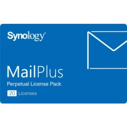 SYNOLOGY MAILPLUS 20 LICENSES Paquete de Licencias Synology MailPlus | 20 Cuentas de Correo Electronico Activas | Licencias Permanentes | Compatible con Synology NAS | Alta Disponibilidad | Migracion