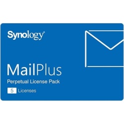 SYNOLOGY MAILPLUS 5 LICENSES Paquete de Licencias Synology MailPlus | 5 Cuentas de Correo Electronico Activas | Licencias Permanentes | Compatible con Soluciones High-Availability | Migracion a Otro S