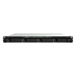 SYNOLOGY RS826RP+ Servidor NAS Rackmount / 4 Bahias Hot-Swappable 1U / 2000/1300 MB/s Lectura/Escritura / 4 Puertos 1GbE RJ45 / PCIe 3.0 x8 / Dual Power Supply Redundante / DSM / Almacenamiento Empres