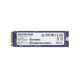 SYNOLOGY SNV3400800G SSD 800GB NVMe M.2 2280 disenada para Synology NAS con ranuras M.2 integradas