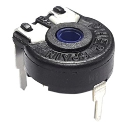 Syscom 531-PT10V-50K-S Potenciometro de Carbon 50K 0.15W 10 mm Montaje Horizontal Ajuste Vertical.