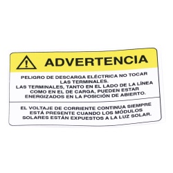 Syscom PVLWARNING/20 Etiqueta de Videovigilancia en Vinil Adhesivo Mate / Paquete con 10