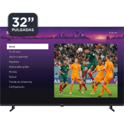 Syscom R32XHQ-L1 SmartTV QLED 32 Pulgadas / Resolucion 1366 Ã— 768 / 3 Puertos HDMI / WiFi Integrado / Smart TV ROKU / VESA 100 Ã— 100 mm