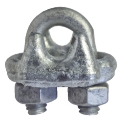 SYSCOM TOWERS NUDO-38-FJG Nudo/ Perro/ Abrazadera Acero Forjado para Cable de 3/8" Galv. por Inmersion en Caliente.