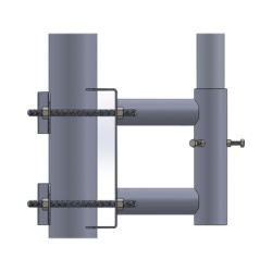 SYSCOM TOWERS SS-OP-TM Adaptador para Colocar Mastil (tubo) a Poste recto.
