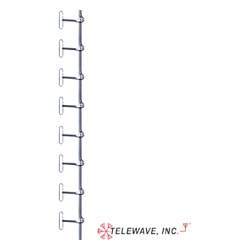 TELEWAVE INC ANT-450D7-12 Antena Base UHF de 8 Dipolos Rango de Frecuencia 406 - 512 MHz.