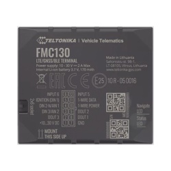 Teltonika FMC130 Profesional Rastreador Vehicular (GPS) 4G LTE CAT 1 y 2G / Identificacion de Conductores / Bloqueo Remoto / Deteccion de Jammer / Sensores Bluetooth / Multiples I/O