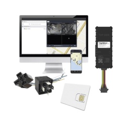 TopFlyTech TLW26BLKITCODE Kit Dispositivo TLW26BL para localizacion para vehiculos / Conectividad 4G LTE y BLE 5.0 / Diferentes tipos de notificaciones / Corte y restablecimiento de energia / Relay +