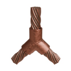 TOTAL GROUND TGM-CCY90-4/0-4/0 Molde para Soldadura Exotermica tipo Y para 3 cables 4/0 AWG dos en 45Â° y uno en 90Â°