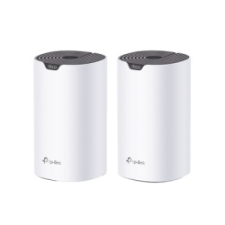 TP-LINK DECOS7-2PACK Kit 2 Routers Inalambricos MESH Interior para Hogar / Doble Banda Wi-Fi 5 AC1900 Mbps / 3 Puerto Gigabit WAN/LAN / 3 Antenas Internas / Administracion Mediante la App Deco (iOS An