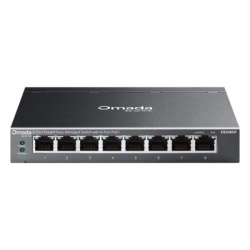 TP-LINK ES208GP Switch Gigabit Easy Managed 8 Puertos / PoE+ 64W / Cloud Management Omada / 16 Gbps Switching / Fanless / Desktop-Wall Mount