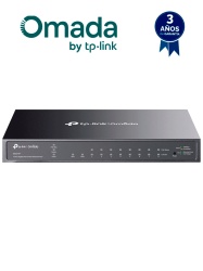 TP-LINK TPL3720016 TP-LINK TL-SG2210P - Switch PoE JetStream SDN administrable con 8 puertos 10/100/1000 Mbps y 2 puertos SFP ademas de 8 puertos PoE con un presupuesto total de 61W. Ofrece administr