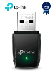 TP-LINK TPL6740012 TP-LINK ARCHER T3U - Adaptador USB Mini Doble Banda Inalambrico AC1300 AC1300 (400 Mpbs en la banda de 2.4GHz y 867 Mbps en la banda de 5GHz) de velocidad inalambrica con la proxim