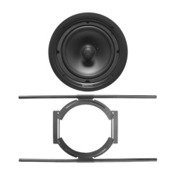 TRUAUDIO PP8/S KIT de Bocina de Techo TruAudio de 8in PP8 con Soporte de Acero Rigido para Techos Suspendidos
