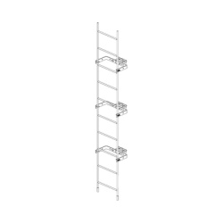 Trylon TRY-ST-LAD-3M-112 Escalera Exterma Solida de 3 metros para Secciones 1 a 12 de Torres Super Titan (Incluye 3 Herrajes Sujetadores).