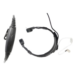 TX-790-H03 Micrófono de garganta / Cancelación de ruido / Tubo acústico PU grado médico / Cable Kevlar reforzado / Compatible HYT TC-700, TC-610, TC-620, TC-510, TC-585, TC-550S, TC-518, TC-580, TC-446S, TC-508, PMR446
