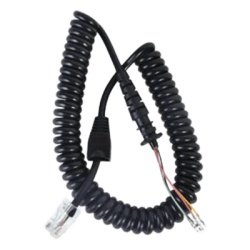 TX-C1000 Cable de Micrófono para Radio Móvil / Conector RJ-45 de 8 Pines / Compatible TX1000 / Construcción Robusta Profesional