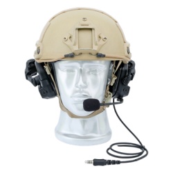 TX-DF8ACH Auriculares Tácticos de Comunicación / Protección Auditiva 30 dB / Talk-Through / Autonomía 180 h / IP65 / Micrófono Boom Cancelación Ruido / Quick-Release