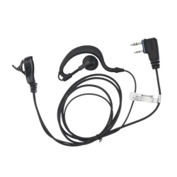 TX PRO TXEHIS Micrófono-Audífono / Gancho Ajustable / PTT de Solapa / Cable Kevlar / 2 Pines / Compatible ICOM