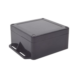 TX PRO TXG-0152-BK Gabinete Plastico Negro para Exterior (IP65) de 120 x 120 x 60 mm Cierre por Tornillos.