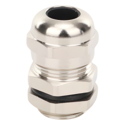 TX PRO TXG-BM-12X1.5 Conector Tipo Glándula / Ajustable 3-6.5 mm / Rosca M14 / IP68 / Latón Niquelado / -40℃ a 100℃ - Img 2