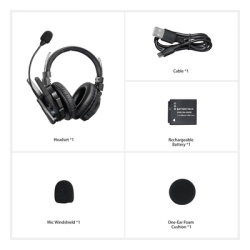 TX PRO TXMAX1 Intercomunicador Inalámbrico Binaural / Cancelación de Ruido IA / Rango 500 m (1640 ft) / Bluetooth 5.0 / Batería 1050 mAh / Resistente a Salpicaduras - Img 2