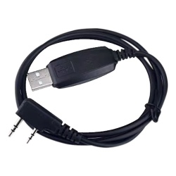 TX PRO W13K Cable de Programación USB / Conector Dual 2.5 mm y 3.5 mm / Longitud 100 cm (3.2 ft) / Windows 7/8/10 / Radios Analógicos y Digitales