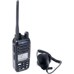TXPROMARINE TXM52/MIC Radio Portatil Marino TXM52 / Sumergible IP67 / Luz Activada por Agua / NRC Reduccion de Ruido / Dual-Watch / 5W de Potencia / Incluye Microfono de Mano