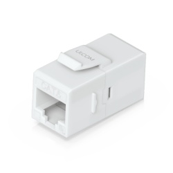 UBIQUITI UACC-KEYSTONE-COUPLER-C6 Acoplador Keystone / Cat6 Pass-Through / 10 Gbps / PoE / Snap-In / Paquete 12 Unidades