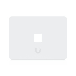 UBIQUITI UACC-WP-KEYSTONE-H-1P Placa Keystone Horizontal / 1 Puerto / Superficie Pintable / Policarbonato y Acero SGCC / 4.4 x 3.2 x 0.12 in / Paquete 4 Piezas